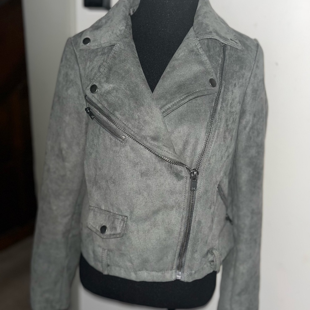 Forever 21 faux leather moto jacket- M - Picture 5 of 9